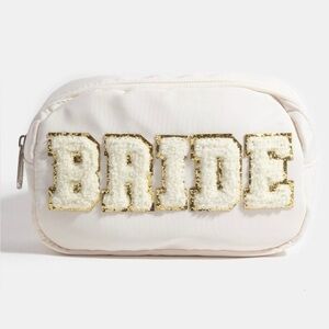 Fame Fuzzy Glitter Bride Crossbody Bag
